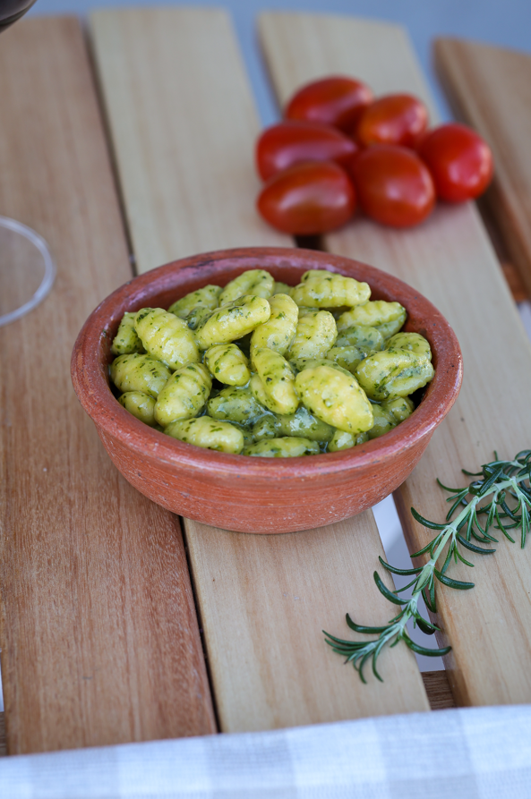 Ñoquis al pesto